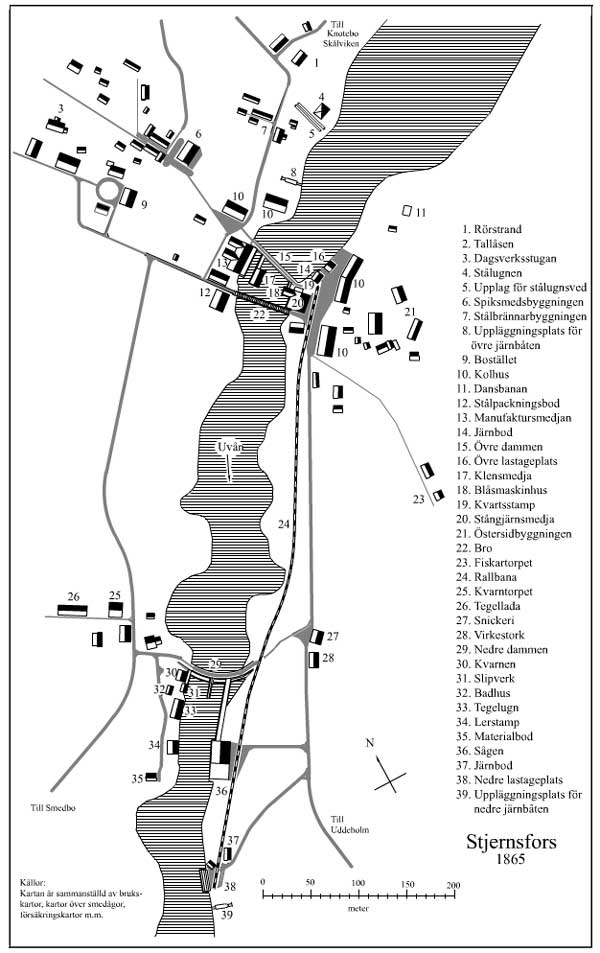 Karta Stjernsfors 1865